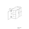 Armoire haute avec 1 porte - blanc - 60 x 36 x hauteur 58 Voir les images du produit 14