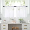 2 Stück Scheibengardine Transparent Vorhang Voile Produktbild-Vorschau 6