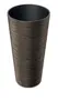 A tall, tapered planter with a textured, wood-like finish. Anteprima dell’immagine prodotto
