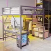 Żelazne łóżko Sweiko, łóżko piętrowe, łóżko na poddaszu Podgląd zdjęcia produktu 8