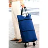 2in1 Einkaufstasche und Einkaufsroller Blau Klappbar Produktbild-Vorschau 2