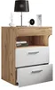 Meuble de nuit | Table d'appoint avec deux tiroirs | Table Voir les images du produit 5