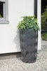 YourCasa Regentonne 240 Liter [Seabreeze Flower] Anthrazit Produktbild-Vorschau 2