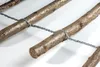 Staketenzaun mit Pfosten aus Haselnuss mit Rinde  Höhe 35 Produktbild-Vorschau 5