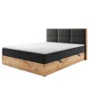 Boxspringbett STOCKHOLM Eiche Holz mit Bettkasten 180 x 200 Produktbild-Vorschau 1