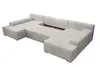 Ecksofa Couch U-Form mit Schlaffunktion, POSO-Stoff Produktbild-Vorschau 6