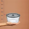 Lebensmittelbehälter, Lunchbox, mit Deckel, rund, 2,2 L, Produktbild-Vorschau 4