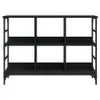 vidaXL Príborník čierny 102x32x73,5 cm materiál na báze Náhľad obrázku produktu 3