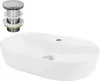 LuxeBath umyvadlo Oválné umyvadlo na desku, 60x40x12 cm, Náhled obrázku produktu 1