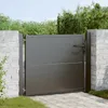vidaXL Brama ogrodowa Czarna 110 x 105 cm Stal malowana Podgląd zdjęcia produktu 2