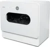A white countertop dishwasher is shown from a three-quarter angle against a white background. Produktbild-Vorschau