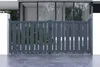 Doppelflügeltor aus Aluminium 3m VEYMONT H.120cm grau Produktbild-Vorschau 2