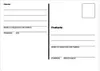 A blank postcard template with fields for sender and recipient addresses, and a space for a stamp. Anteprima dell’immagine prodotto