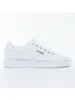 A studio shot of a single white sneaker against a white background. Podgląd zdjęcia produktu