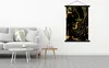 MuchoWow® Textilposter Muster - Gold - Schwarz 120x180 cm Produktbild-Vorschau 3
