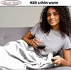 Kuscheldecke 220x240 cm Weiß Wohndecke Flauschige Winter Produktbild-Vorschau 3