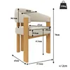 Flieks ergonomische eethoekstoel, set van 4, met dikke Productafbeelding-voorbeeld 2