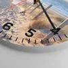 Wanduhr - Rund - Glasuhr - Meer Strand Düne - 30x30cm - Produktbild-Vorschau 5