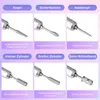 A collage of images showing different nail drill bits and their uses. Produktbild-Vorschau