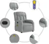vidaXL Massagesessel Hellgrau Stoff Produktbild-Vorschau 6