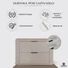 RODAN | Kupelnova Skrinka - 80 CM - Béžová Matná - MDF - 2 Náhľad obrázku produktu 3