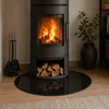 Glasplatte TERRY 100cm schwarz 8mm rund gehärtetes Glas Produktbild-Vorschau 4