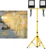 UISEBRT LED Baustrahler 2*100W Warmweiß mit Stativ LED Produktbild-Vorschau 1