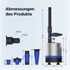 Pompa fontannowa Wiltec ze stali nierdzewnej 50 W 1750 l/h, Podgląd zdjęcia produktu 8