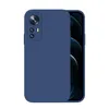 A blue phone case is shown on a white background, with a portion of the phone visible. Produktbild-Vorschau