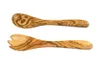 Salatbesteck 21 cm Olivenholz – natürlich, handlich, Produktbild-Vorschau 3