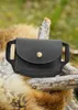 Leder Gürteltasche Portemonnaie, Used-Look, Schwarz Produktbild-Vorschau 8