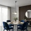 NILS Pendelleuchte E14, chromfarbene Metalllampe mit Produktbild-Vorschau 5