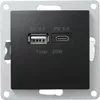 USB-Ladedose McPower ''Flair'', 2-fach, 3,4A, matt schwarz Produktbild-Vorschau 1