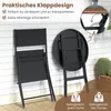 COSTWAY Bistroset, Bistrotisch mit 2 Stühlen, klappbares Produktbild-Vorschau 7