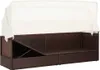 vidaXL Gartensofa mit Sonnendach Poly Rattan Braun Produktbild-Vorschau 2