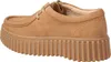 A close-up side view of a brown Clarks Torhill Bee shoe. Náhľad obrázku produktu