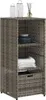 vidaXL Armoire de jardin Gris 50x55x115 cm Poly rotin Voir les images du produit 4