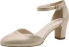Tamaris Damen Pumps Fesselriemen Blockabsatz samtige Haptik Produktbild-Vorschau 4