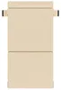 vidaXL Klappsofa Bett Creme 100 x 80 x 60 cm Stoff Produktbild-Vorschau 2
