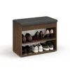 KOMTO Schuhbank mit Sitzfläche - Schuhregal Bank mit Produktbild-Vorschau 5