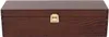 A closed wooden box with a metal latch. Produktbild-Vorschau