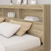 vidaXL Libreria letto rovere Sonoma 180 x 200 cm materiale Anteprima dell’immagine prodotto 3