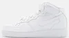A white Nike Air Force 1 '07 Mid sneaker shown from the side. Produktbild-Vorschau