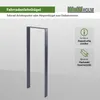 Fahrradanlehnbügel 119 x 39 cm Flachstahl 13 mm Anthrazit  Produktbild-Vorschau 2