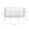 sweeek - Trampolin Ø490cm mit Sicherheitsnetz - Grau Produktbild-Vorschau 6