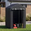 COSTWAY tuinhuis, garage-tent met oprolbare deur met rits, Productafbeelding-voorbeeld 2