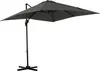 Outsunny Sonnenschirm 245x245 cm Ampelschirm neigbar Alu Produktbild-Vorschau 1