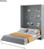 Schrankbett 140 x 200 Vertikal CP-01 Grau LENART CONCEPT Produktbild-Vorschau 5