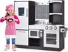 COSTWAY Kinderküche mit Kühlschrank, Kinder Spielküche Produktbild-Vorschau 1