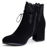 topschuhe24 1940 Damen Velours Stiefeletten Ankle Boots, Produktbild-Vorschau 3